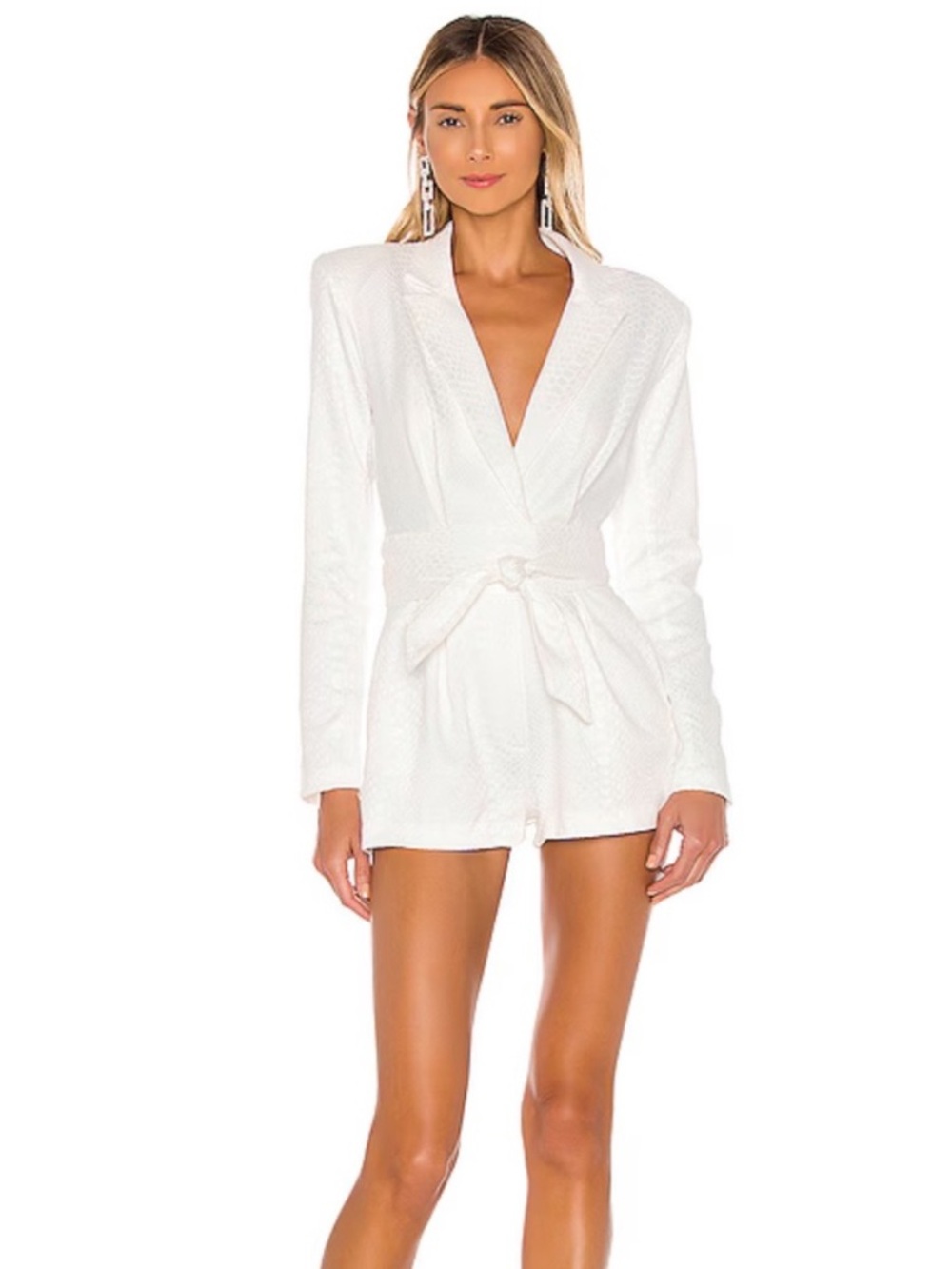 Michael Costello x REVOLVE Harley Romper in Ivory